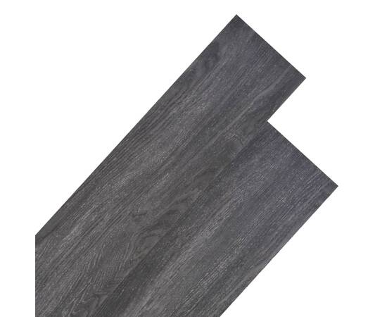 Plăci de pardoseală, negru, 4,46 m², pvc, 3 mm