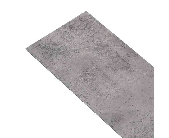 Plăci de pardoseală autoadezive, maro ciment, 5,02 m², pvc, 2 mm, 7 image
