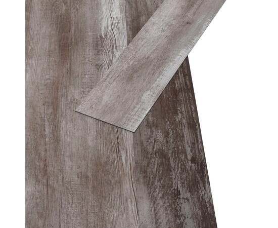 Plăci pardoseală autoadezive lemn maro mat 5,02 m² pvc 2 mm, 6 image