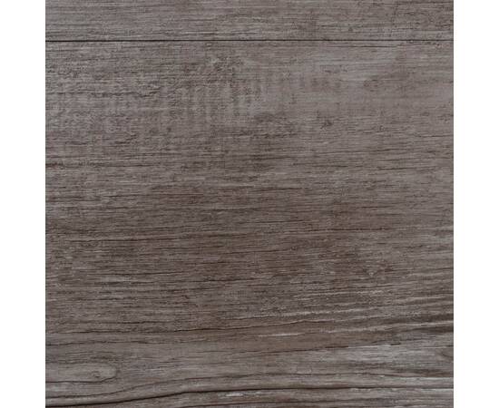 Plăci pardoseală autoadezive lemn maro mat 5,02 m² pvc 2 mm, 3 image