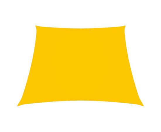 Parasolar, galben, 3/4x2 m, țesătură oxford, trapez