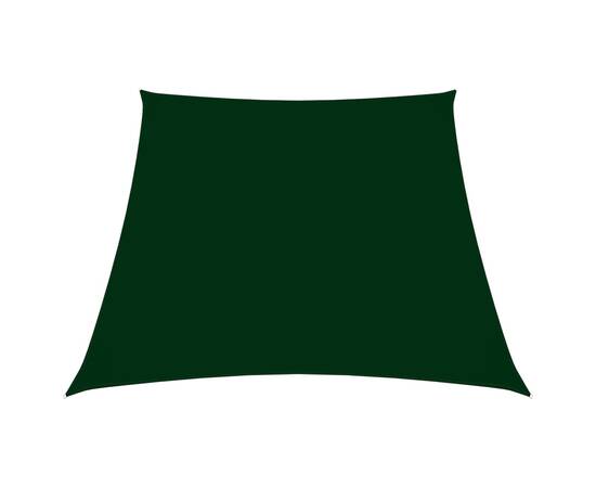 Parasolar, verde închis, 3/4x2 m, țesătură oxford, trapez
