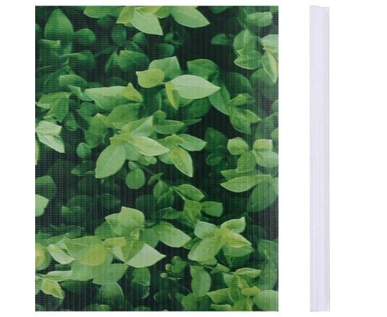 Panou de intimitate grădină, verde, 35 x 0,19 m, pvc, 4 image