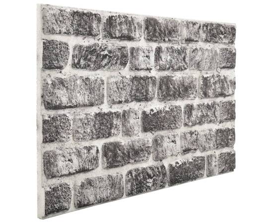 Panouri de perete 3d, model cărămidă, gri închis, 11 buc., eps, 6 image