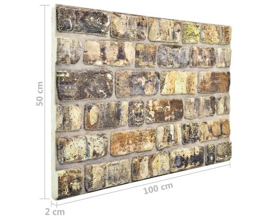 Panouri de perete 3d, model cărămidă, multicolor, 11 buc., eps, 8 image