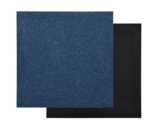Plăci de pardoseală, 20 buc., albastru închis, 50 x 50 cm, 5 m², 4 image