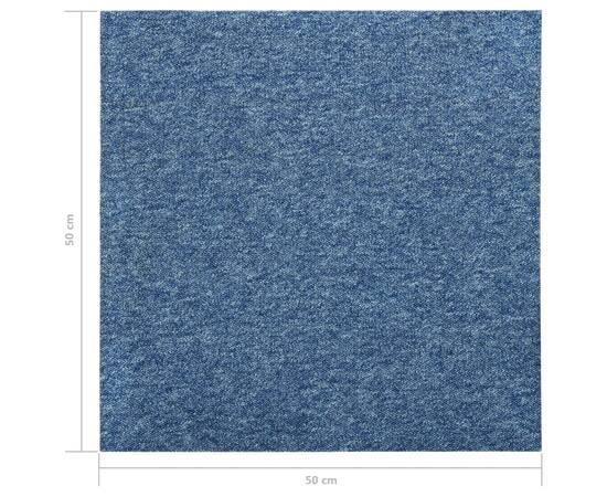 Plăci de pardoseală, 20 buc., albastru, 50 x 50 cm, 5 m², 7 image