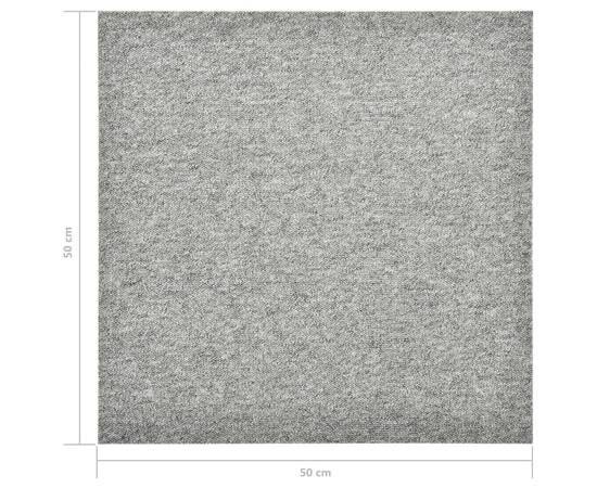 Plăci de pardoseală, 20 buc., gri deschis, 50 x 50 cm, 5 m², 7 image