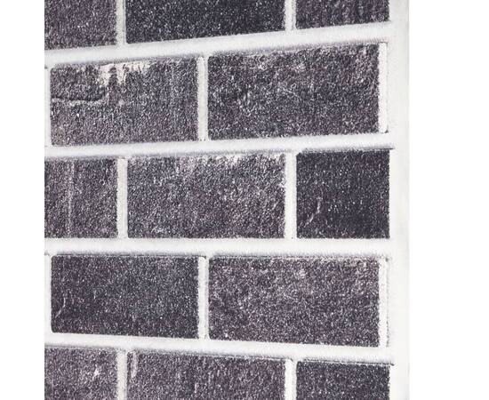 Panouri de perete 3d, model cărămidă, negru & gri, 10 buc., eps, 6 image