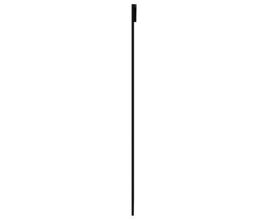 Ușă glisantă, negru, 90x205 cm, sticlă esg și aluminiu, 4 image