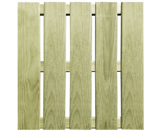 Plăci de pardoseală, 12 buc., verde, 50 x 50 cm, lemn, 3 image