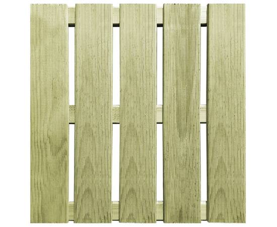 Plăci de pardoseală, 30 buc., verde, 50 x 50 cm, lemn, 3 image
