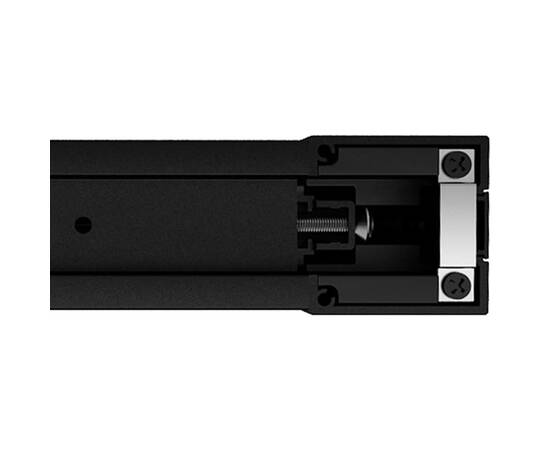Ușă glisantă, negru, 102,5x205 cm, aluminiu și sticlă esg, 5 image