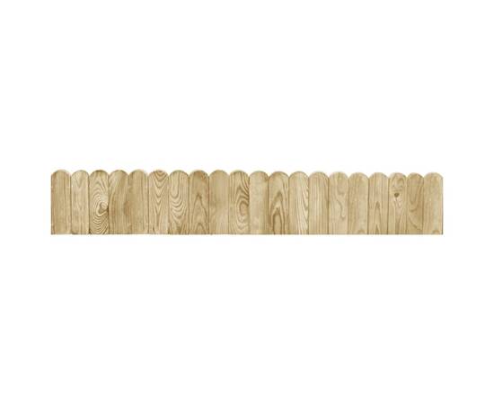 Role de bordură, 2 buc., 120 cm, lemn de pin tratat, 2 image