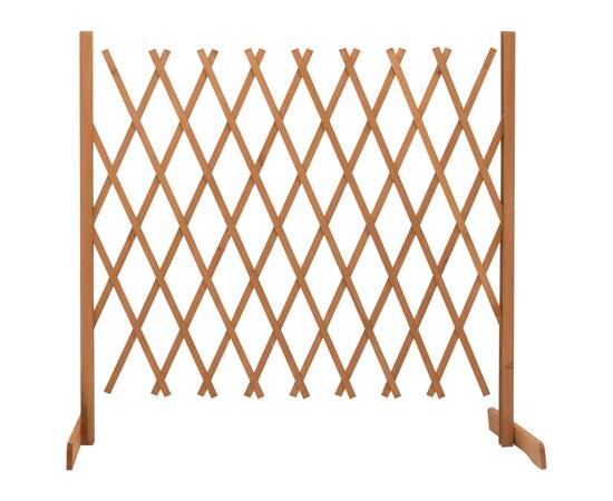 Gard cu zăbrele de grădină, portocaliu, 180x100 cm, lemn brad