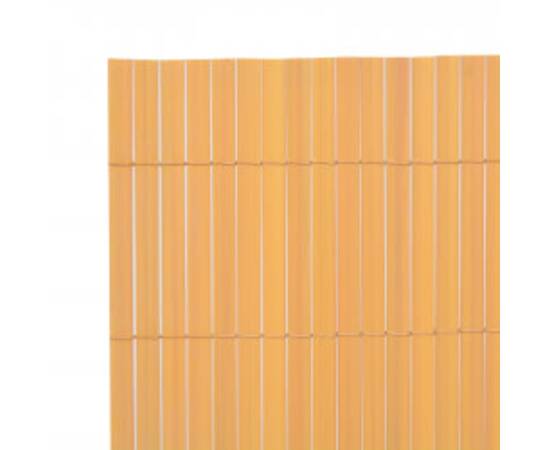 Gard pentru grădină cu 2 fețe, galben, 110x300 cm, 5 image