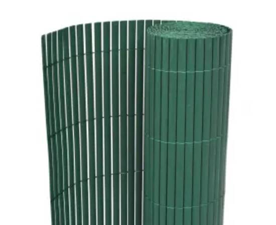 Gard pentru grădină cu 2 fețe, verde, 110x500 cm, 2 image
