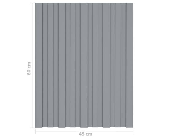 Panouri acoperiș, 36 buc., argintiu, 60x45 cm, oțel galvanizat, 7 image