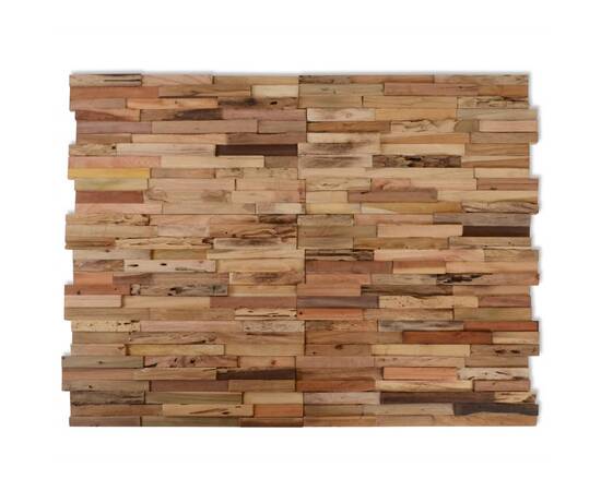 Panouri placare pereți, 10 buc., 1,03 m², lemn de tec reciclat