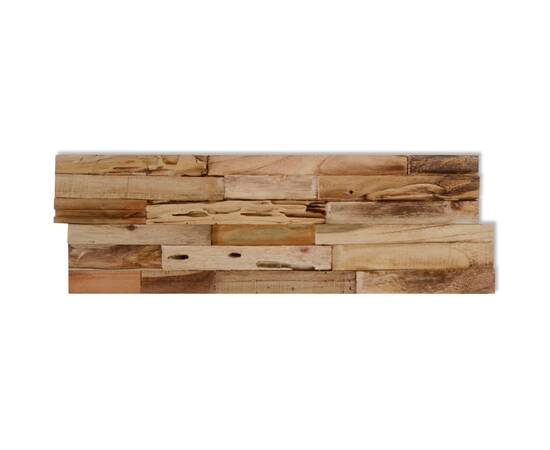 Panouri placare pereți, 10 buc., 1,03 m², lemn de tec reciclat, 5 image