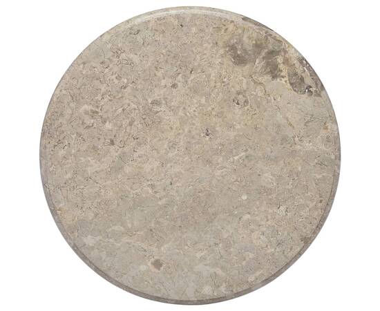 Blat de masă, gri, Ø60x2,5 cm, marmură