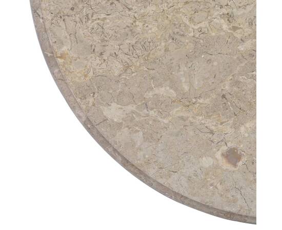 Blat de masă, gri, Ø60x2,5 cm, marmură, 5 image