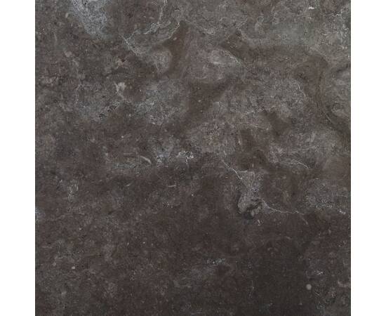 Blat de masă, negru, Ø40x2,5 cm, marmură, 2 image