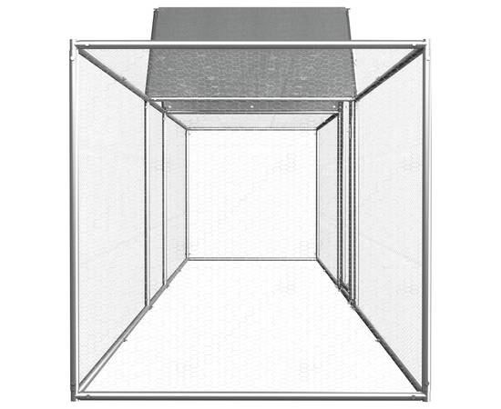 Coteț pentru păsări, 5 x 1 x 1,5 m, oțel galvanizat, 3 image