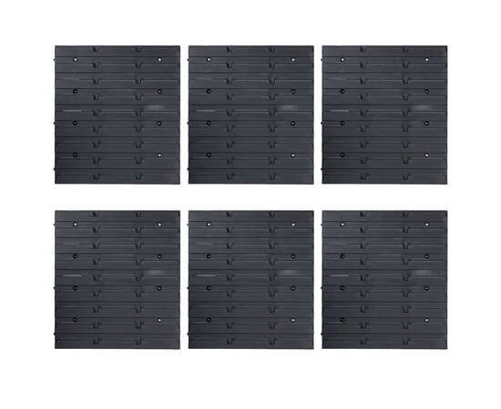Set cutii depozitare 103 piese cu panouri de perete, roșu&negru, 6 image