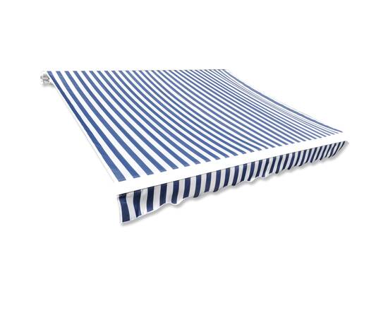 Pânză copertină albastru & alb 6 x 3 m (cadrul nu este inclus)