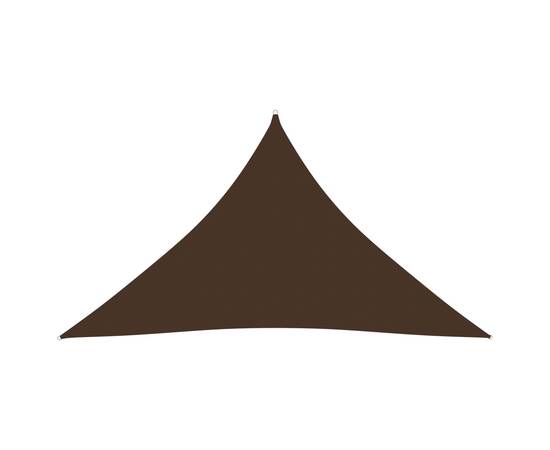Parasolar, maro, 4x4x5,8 m, țesătură oxford, triunghiular