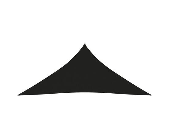 Parasolar, negru, 3,6x3,6x3,6 m, țesătură oxford, triunghiular, 3 image