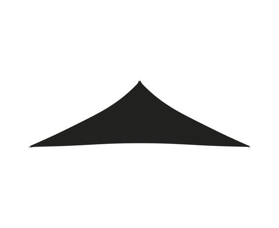 Parasolar, negru, 4x4x5,8 m, țesătură oxford, triunghiular, 3 image