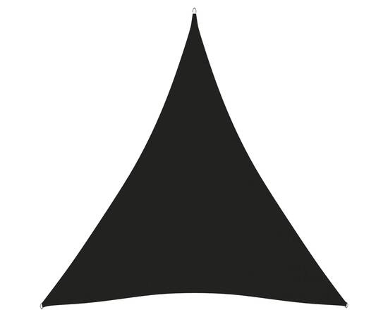 Parasolar, negru, 4x5x5 m, țesătură oxford, triunghiular