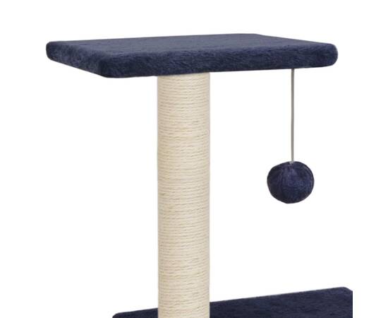 Ansamblu pisici, stâlpi din funie sisal, bleumarin, 65 cm, 5 image