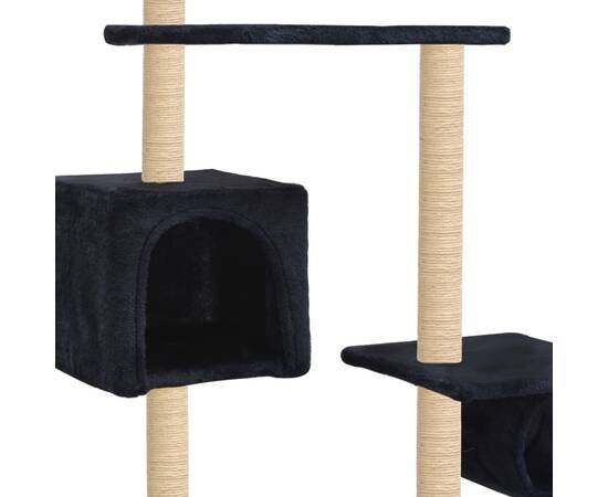 Ansamblu pisici, stâlpi funie sisal 260 cm, bleumarin, 4 image