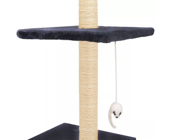Ansamblu pisici, stâlpi funie sisal 260 cm, bleumarin, 6 image