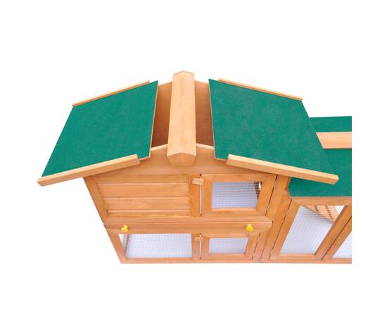 Cușcă de exterior pentru iepuri cușcă adăpost animale mici, lemn, 4 image