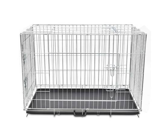 Cușcă pentru câini pliabilă, metal, xl, 2 image
