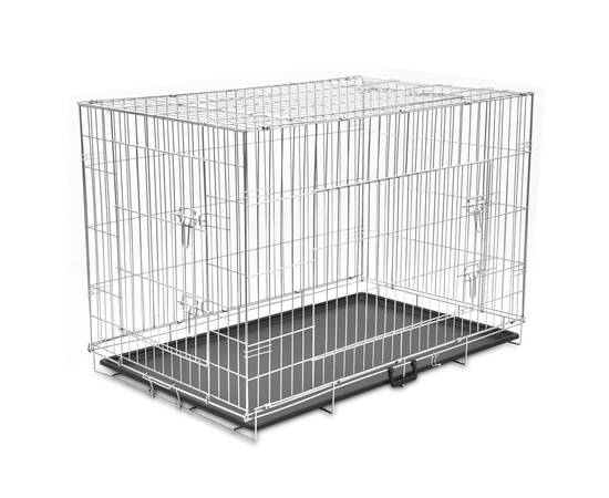 Cușcă pentru câini pliabilă, metal, xxl