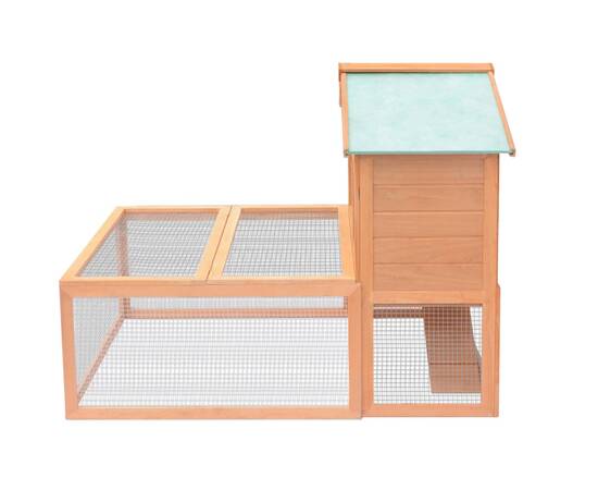 Cușcă pentru iepuri și alte animale de exterior, lemn, 6 image