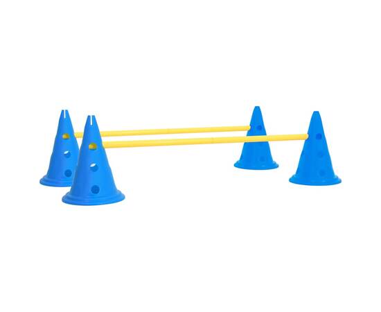 Set de obstacole pentru activități câini, albastru și galben, 2 image