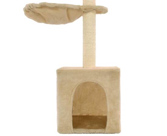 Ansamblu pisici, stâlpi funie de sisal, 105 cm, bej, 5 image