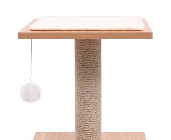Ansamblu pentru pisici, covoraș din funie de sisal, 62 cm, 5 image