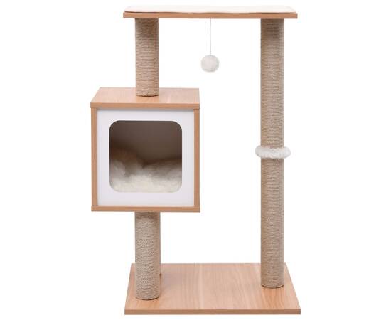 Ansamblu pentru pisici, covoraș din funie de sisal, 82 cm, 3 image