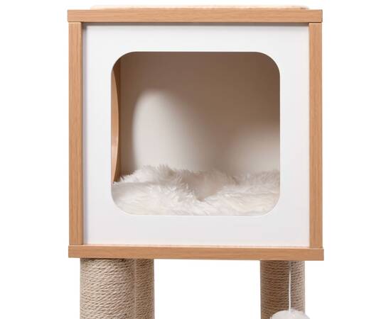 Ansamblu pentru pisici, covoraș din funie de sisal, 90 cm, 6 image