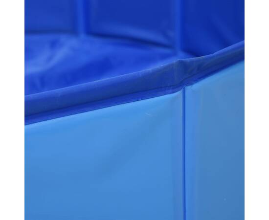 Piscină pentru câini pliabilă, albastru, 80 x 20 cm, pvc, 3 image