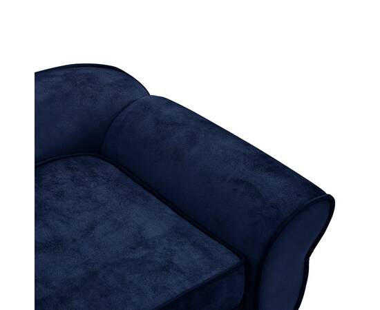 Canapea pentru câini, albastru, 72x45x30 cm, pluș, 8 image