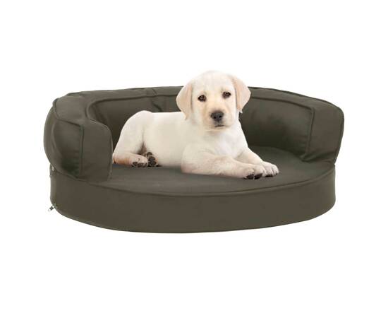Saltea ergonomică pat de câini, 60x42 cm, gri închis, aspect in