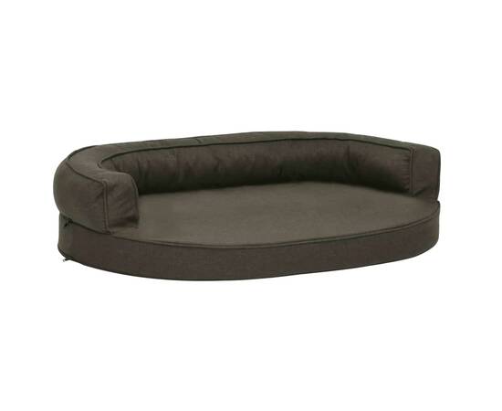 Saltea ergonomică pat de câini, gri închis, 75x53 cm, aspect in, 2 image